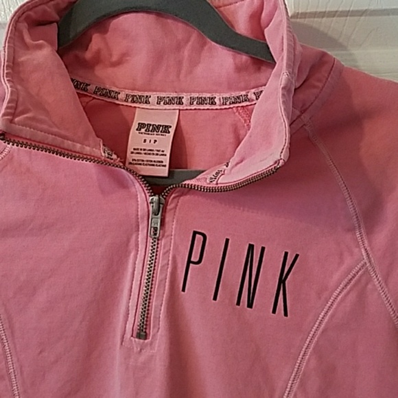 VS PINK quarter-zip . Size S. Pink - Picture 2 of 3